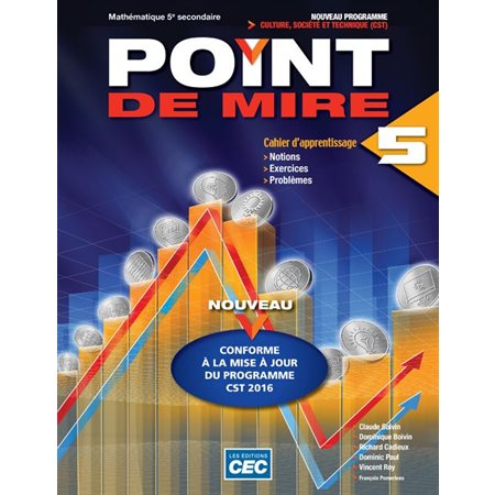Point de mire, Mathématique 5e secondaire CST : cahier d'apprentissage 5 