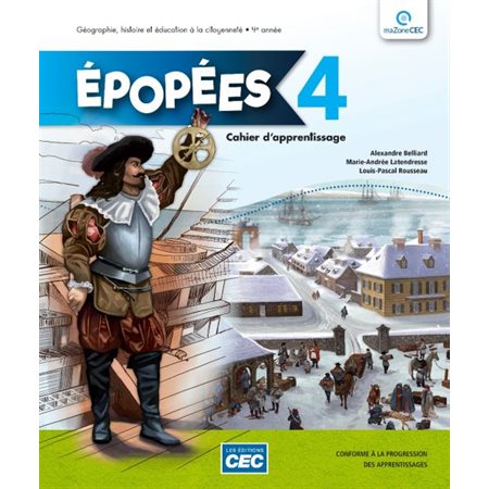 Épopées 4e année - Cahier d'apprentissage - Cahier numérique gratuit avec l'accès enseignant