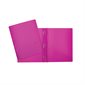Portfolio poly rose avec attaches (Duo-tang) 