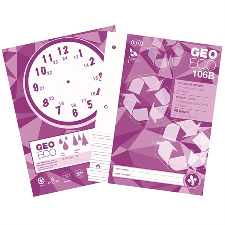 Cahier de projets GEO ECO 106B 