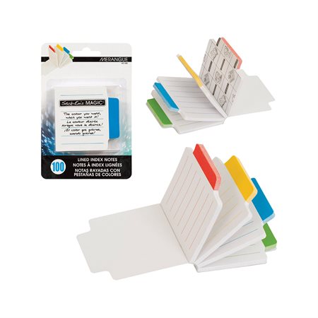 Notes à index lignées autocollantes Stick Em's Magic
