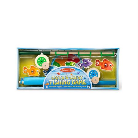 Jeu de pêche et compte en bois