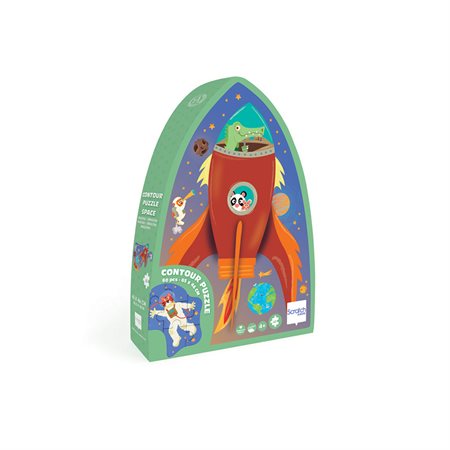 Scratch - Contour Puzzle Space 60pcs 