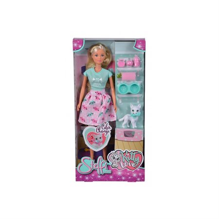 Steffi Love et son chat