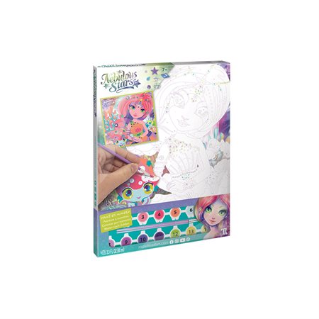 Paint-by-Number on Canvas - Coralia