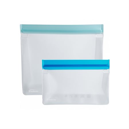 Ensemble de deux sacs réutilisables éctanches