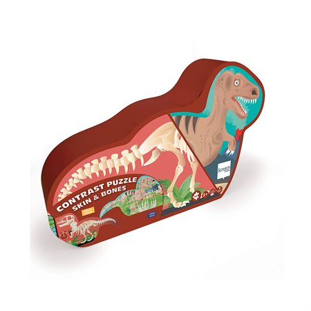 Scratch - Dino 100 Piece Double-Sided Outline Puzzle