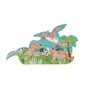 Scratch - Dino 100 Piece Double-Sided Outline Puzzle