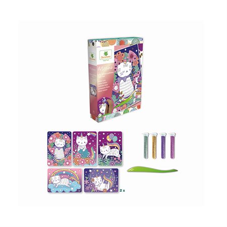 Artissimo - Small Model 10 Glitter Paintings - Cats