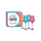 Set of 4 “Girl’s Evening” wine glasses