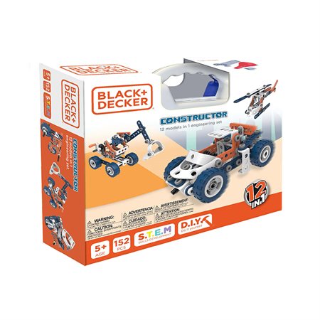 Constructor Jr - 12 models in 1 Engineering set 152 pieces