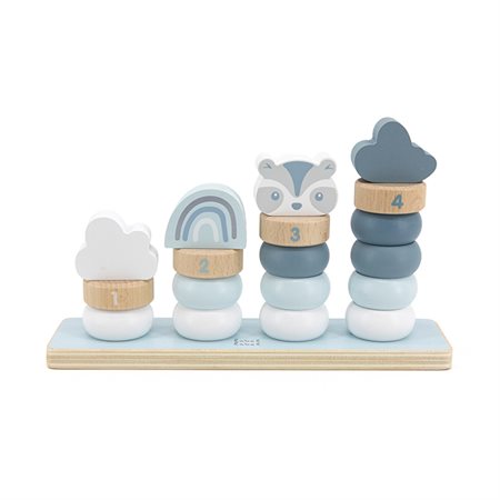 Label Label - Little Stacking Rings - Blue