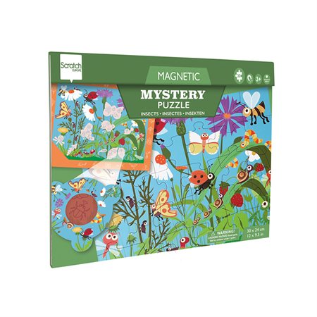 Scratch Puzzle Magnetic Discovery - Insects 30 pieces