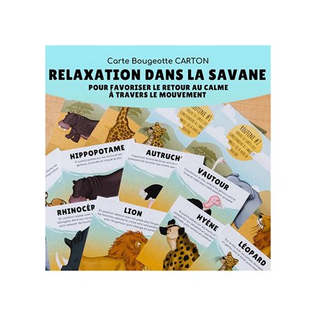 Carte Bougeotte - Relaxation dans la savane