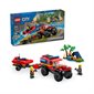 LEGO® City - Camion de pompiers 4X4 avec bateau de sauvetage (60412)