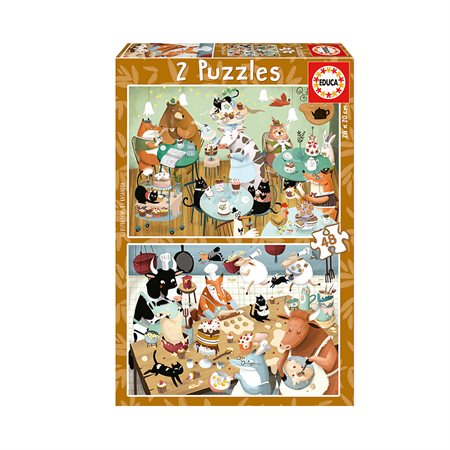 2x48 pieces puzzles - Forest Tales
