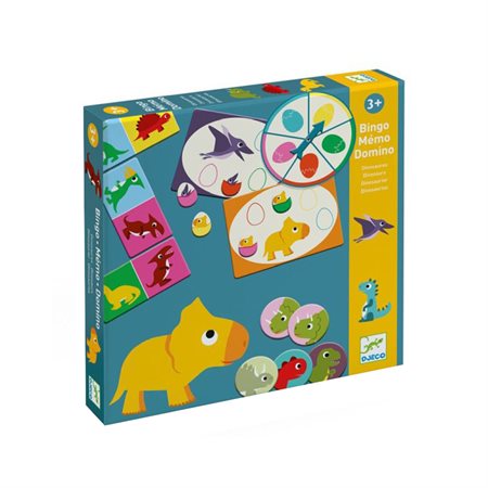 Bingo Memo Domino - Dinosaurs