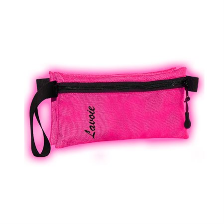 Lavoie Double Pencil Case -Neon Pink