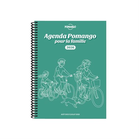 Agenda Pomango pour la famille - Août 2025 à juillet 2026