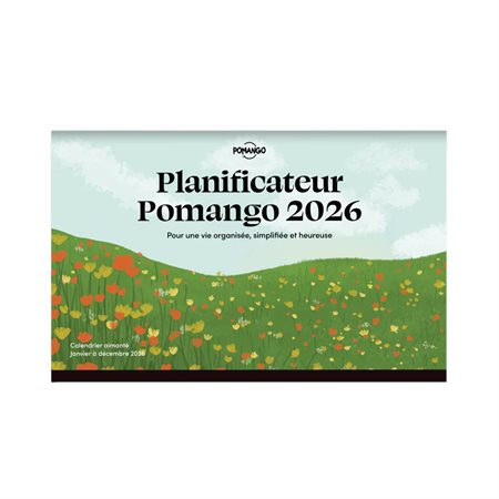 Planificateur POMANGO - Janvier à décembre 2026