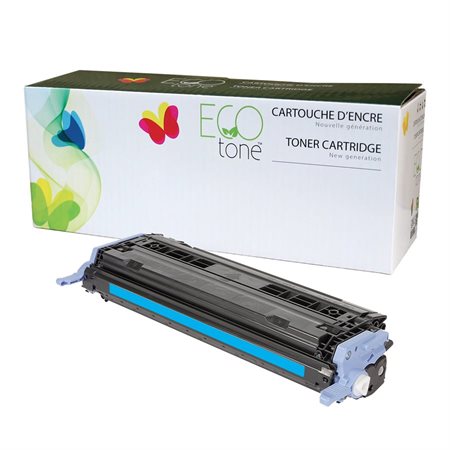 Cartouche de toner laser remise à neuf HP #124A Q6001A Cyan