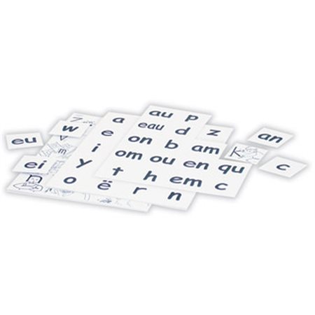 Ensemble de 100 cartes repères individuelles noir / blanc 